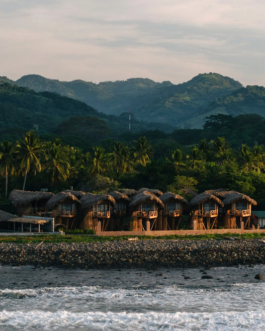 Surfing at Mizata, El Salvador, during the 7-day yoga retreat at Sama Yoga House, combining adventure and relaxation by the ocean.